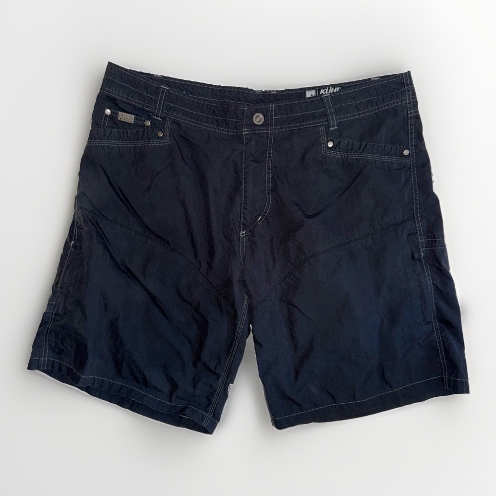 Kuhl Mens Shorts 40 Black 10" Cargo Hiking Utility Outdoor Workwear Gorpcore